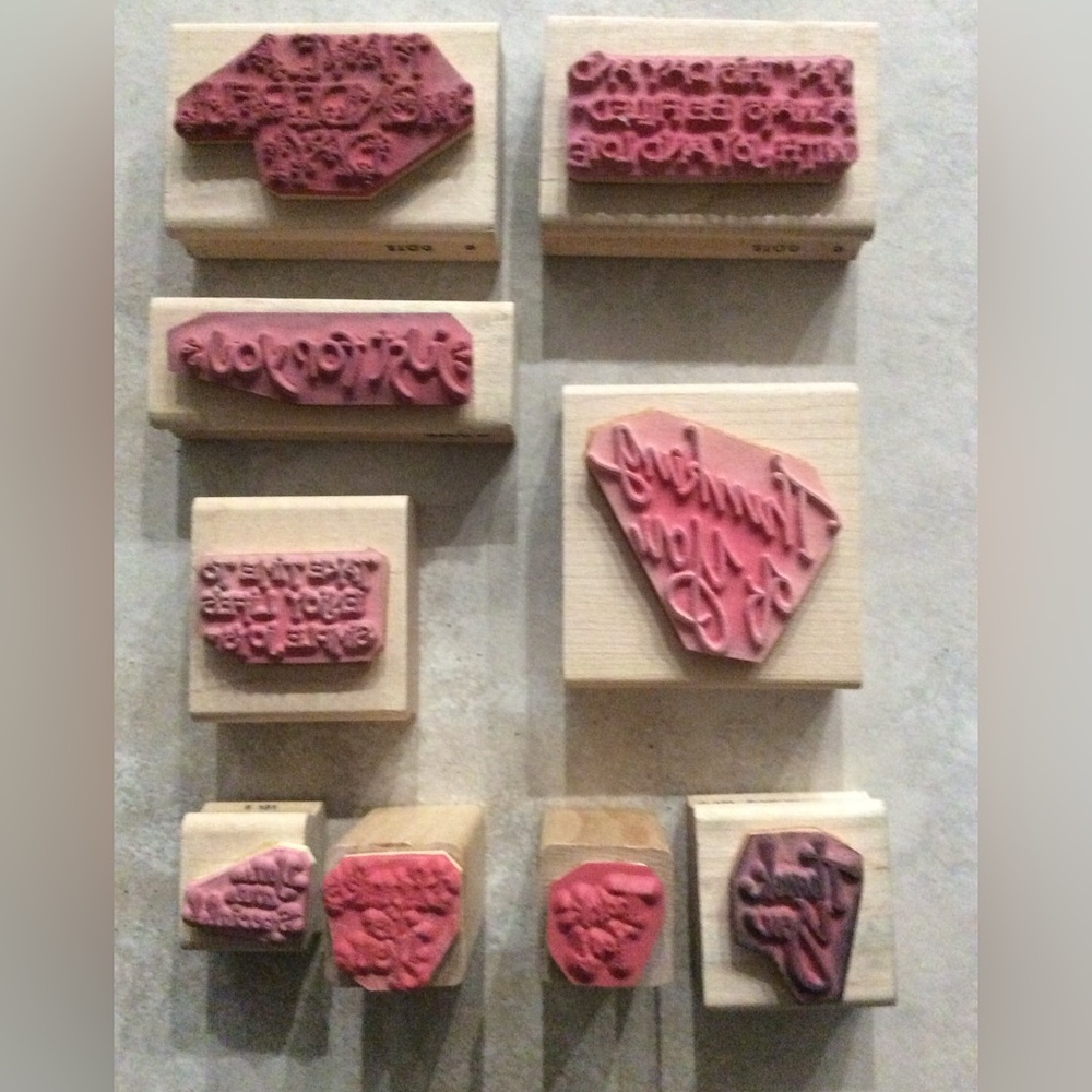 D.O.T.S rubber stamps. Specific Holidays, Misc Sayings, Small Flowers, Leaves - Picture 8 of 8